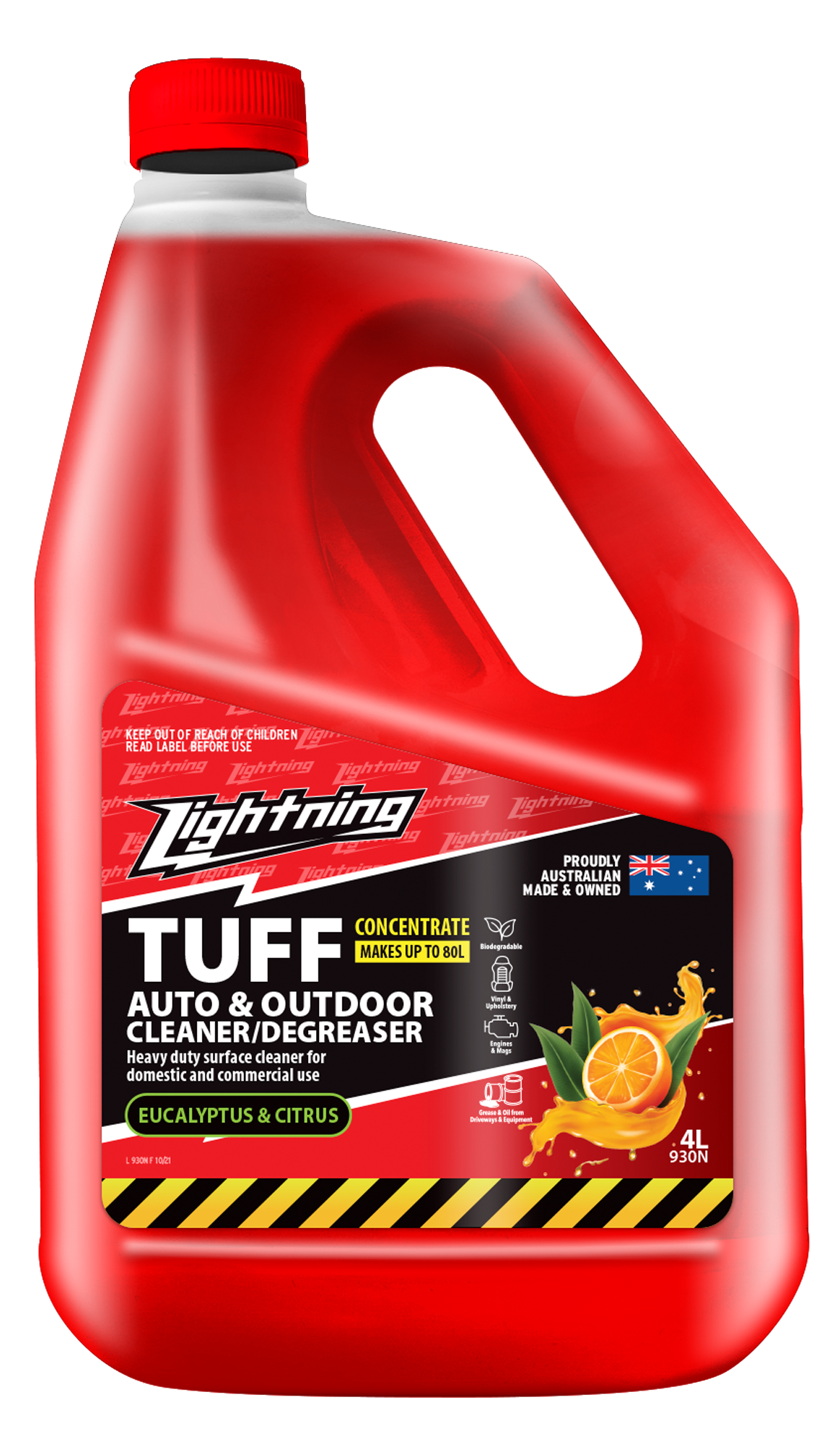 Lightning Tuff 4L - Citrus & Euclayptus Cleaner Degreaser Concentrate