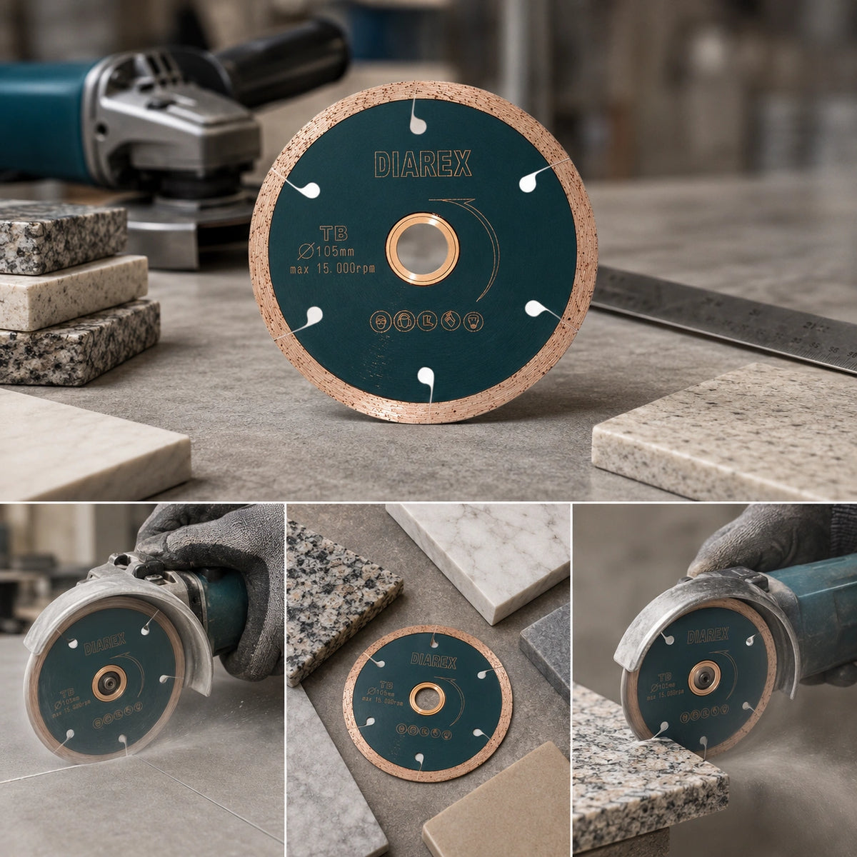 DIAREX DTB Dry Rim Diamond Blade 105mm - DBR105DTB