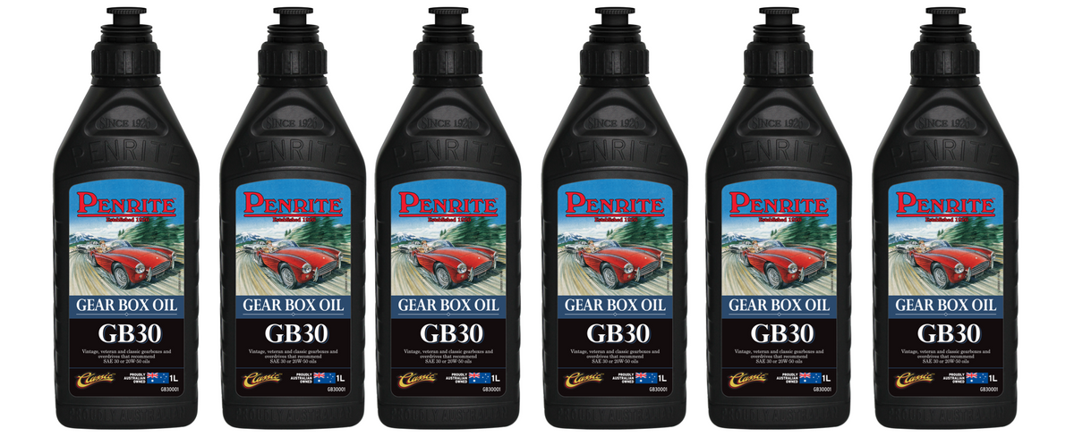 6 X Penrite Oil Gear Box Oil 30 1L - GB30001 (Box)