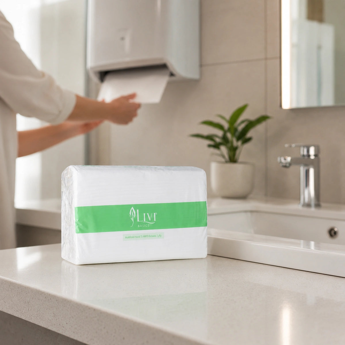 Livi 7200 Multifold Hand Towel (1 Ply 20 Packs x 200S/Pack)