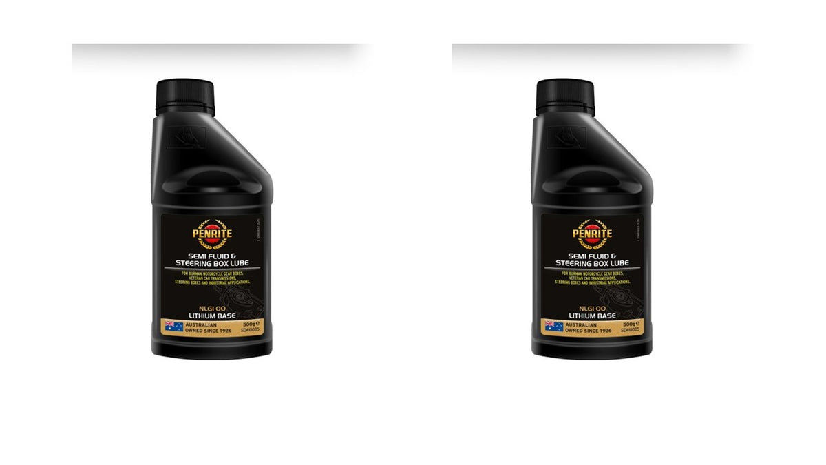 2 X Penrite Oil Semi Fluid Grease 500G - SEMI0005 (Twin Pack)