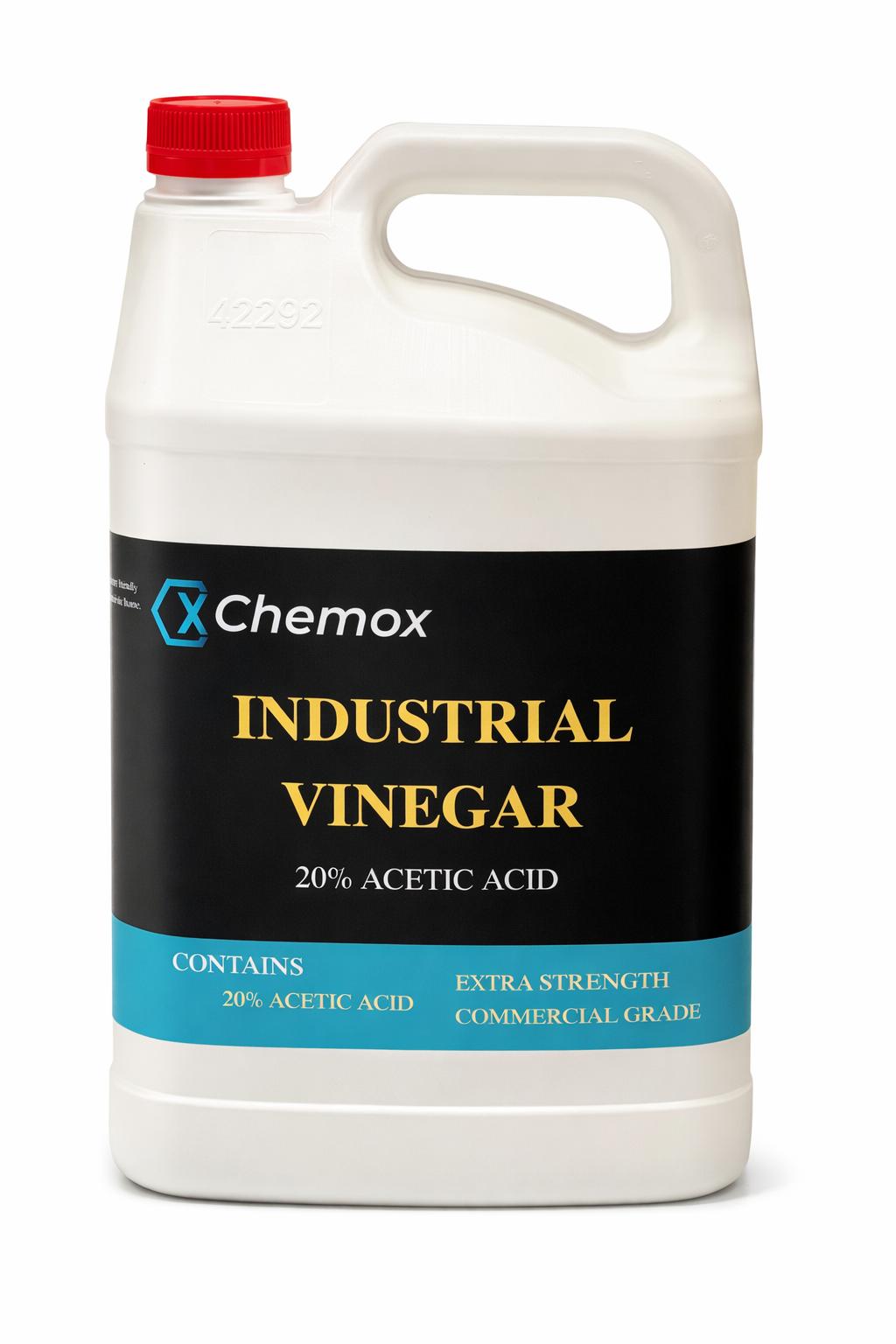 Chemox 20% Industrial Vinegar 4L (20% Acetic Acid) - Extra Strength