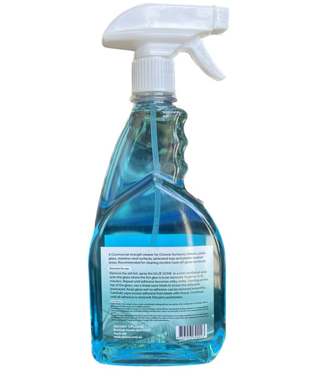 GLUE GONE - Window Tint Adhesive Remover 500ml Spray Bottle - AU Product!!