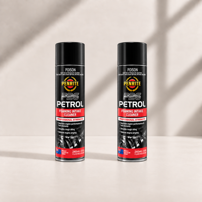 2 X Penrite Foaming Intake Cleaner Petrol P26 240ml - P26PETAIC000240 (Twin Pack)