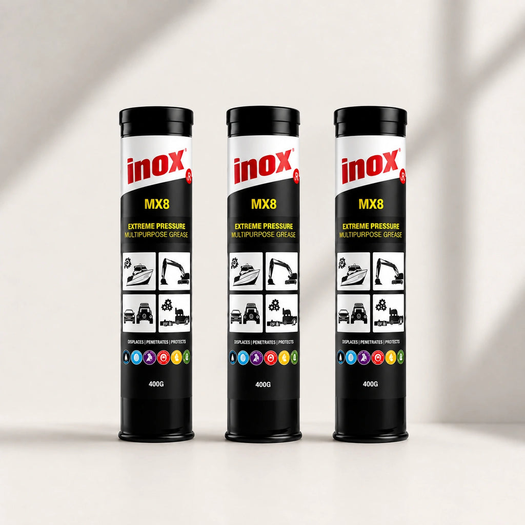 3 X Inox MX8 High temp Extreme Pressure Lithium Complex PTFE grease 450g
