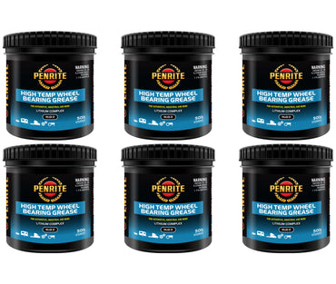 6 X Penrite High Temperature Wheel Bearing Grease 500g - HTGR0005 **Box**