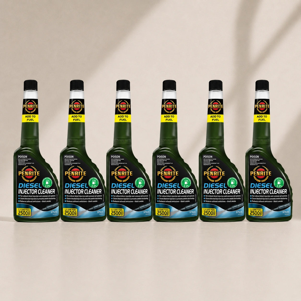 6 X Penrite Diesel Injector Cleaner 375mL - ADDIC375 (Six Pack)