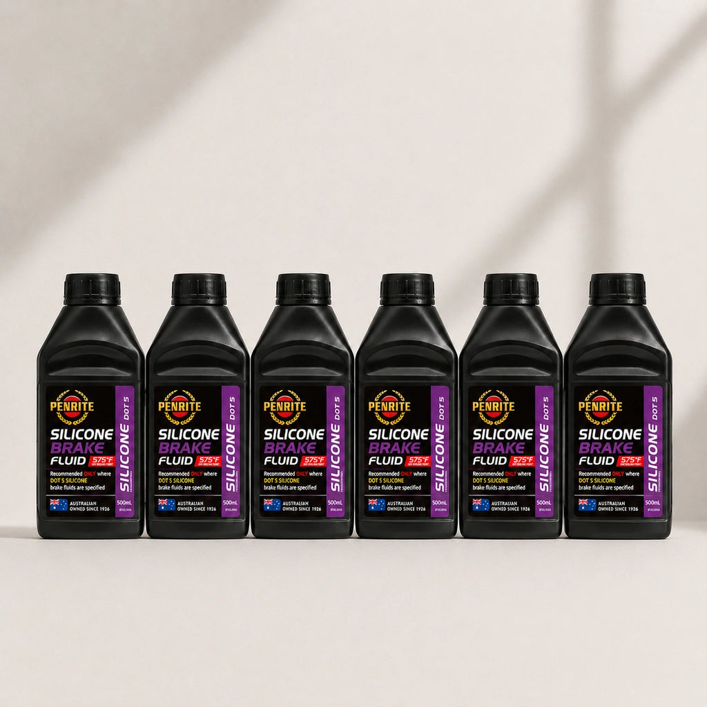 6 X Penrite Silicone Brake Fluid 500ml DOT 5 (Box) - BFSIL0005