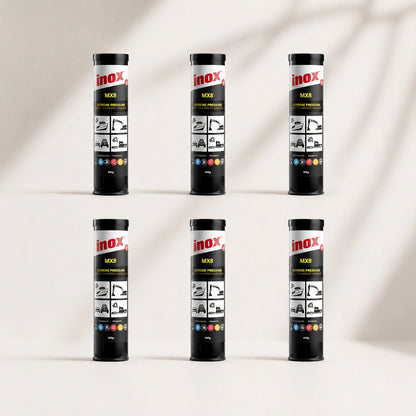 6 x Inox MX8 High temp Extreme Pressure Lithium Complex PTFE grease 450g