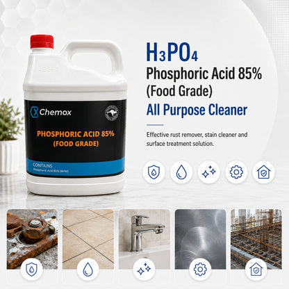 85% Phosphoric Acid 5L - Food Grade Orthophosphoric Rust Remover