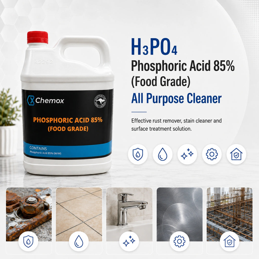 85% Phosphoric Acid 5L - Food Grade Orthophosphoric Rust Remover