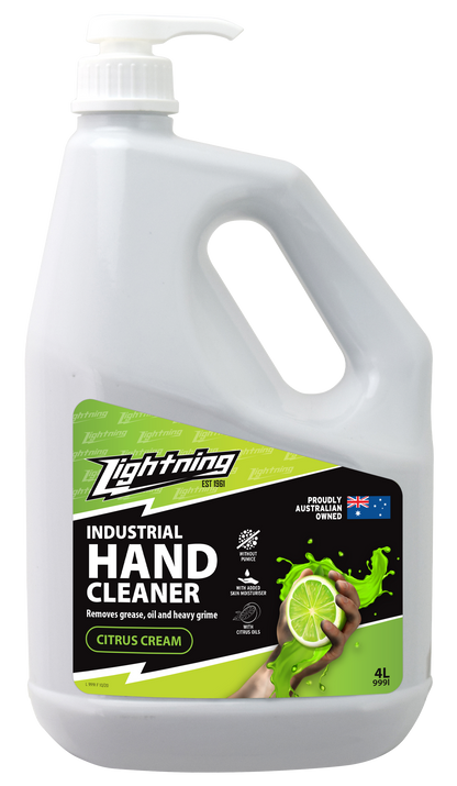 Lightning Hand Cleaner Citrus Cream 4 L Pump Pack 999L