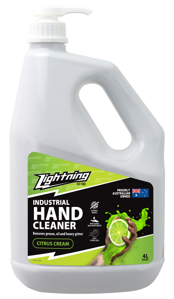 Lightning Hand Cleaner Citrus Cream 4 L Pump Pack 999L