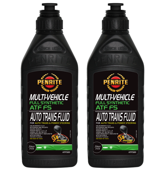 2 X Penrite ATF FS Multi Vehicle Automatic Transmission Fluid 1L - ATFFS001 (Twin Pack)