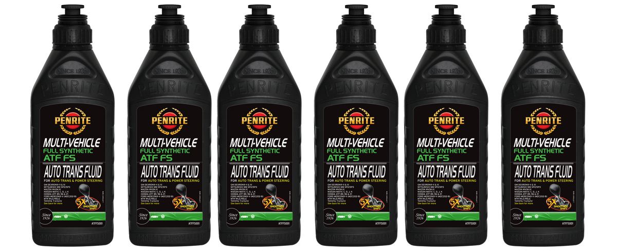 6 X Penrite ATF FS Multi Vehicle Automatic Transmission Fluid 1L - ATFFS001 (Box)
