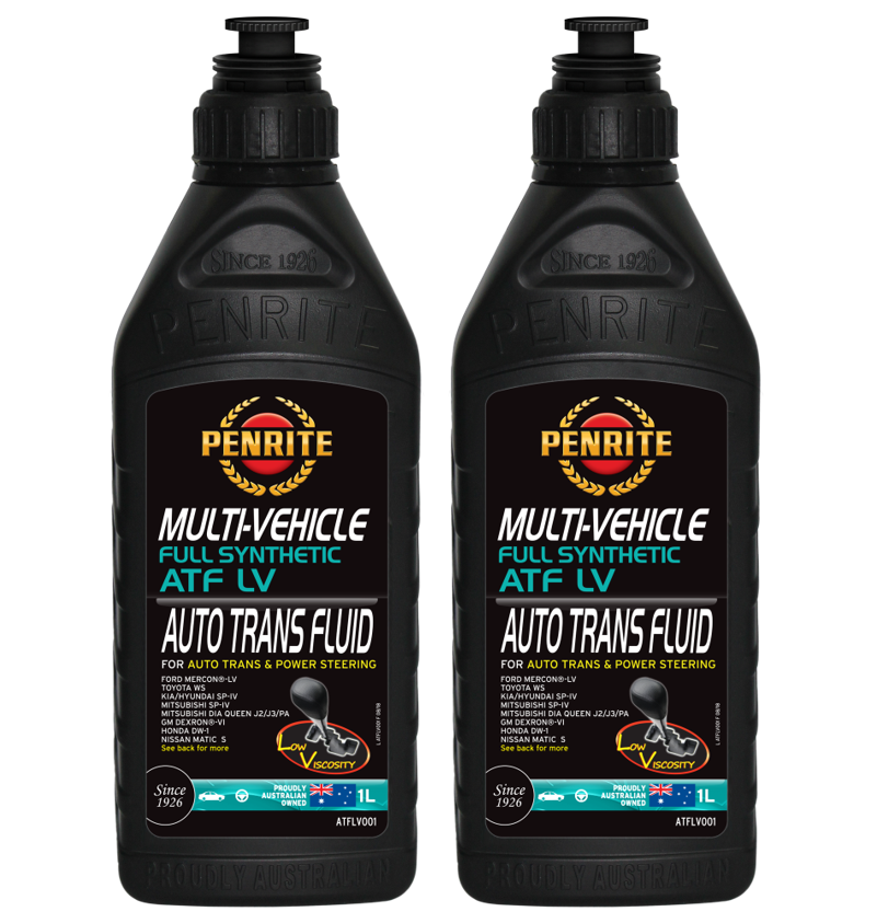 2 X Penrite ATF LV Multi Vehicle Automatic Transmission Fluid 1L - ATFLV001 (Twin Pack)