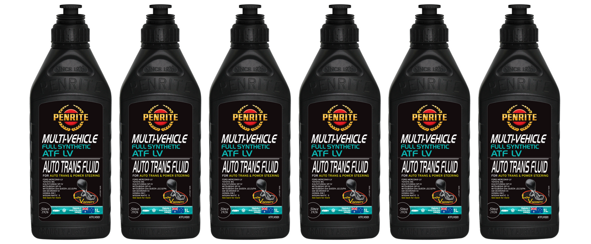 6 X Penrite ATF LV Multi Vehicle Automatic Transmission Fluid 1L - ATFLV001 (Box)