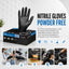 Bastion Nitrile Ultra Soft Black Powder Free Gloves Large Micro Textured 1000 (10x100) Pcs