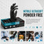 Bastion Nitrile Ultra Soft Black Powder Free Gloves Medium Micro Textured (100x10) 1000 Pcs