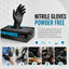 Bastion Nitrile Ultra Soft Black Powder Free Gloves Small Micro Textured (100x10)1000 Pcs