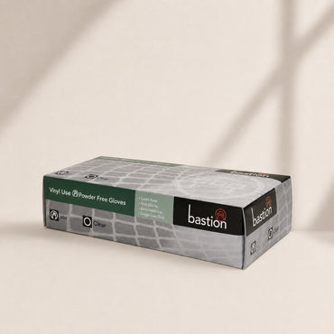 Bastion Small Clear Vinyl Gloves Powder Free 100X10 Carton of 1000 Pcs