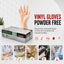 Bastion Small Clear Vinyl Gloves Powder Free 100 Pcs