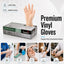 Bastion X-Large Clear Vinyl Gloves Powder Free 100X10 Carton of 1000 Pcs