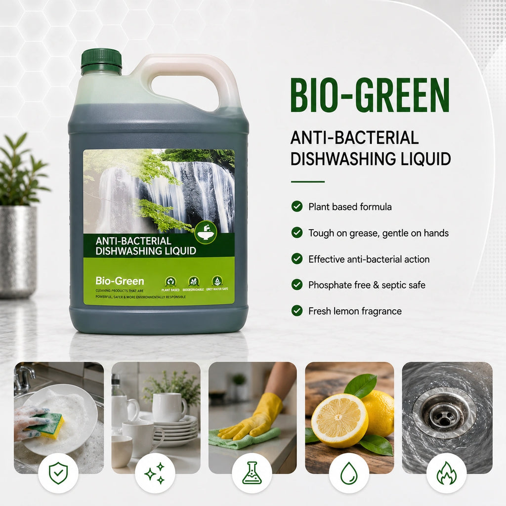 Biogreen Anti Bacterial Dishwashing Liquid 5L