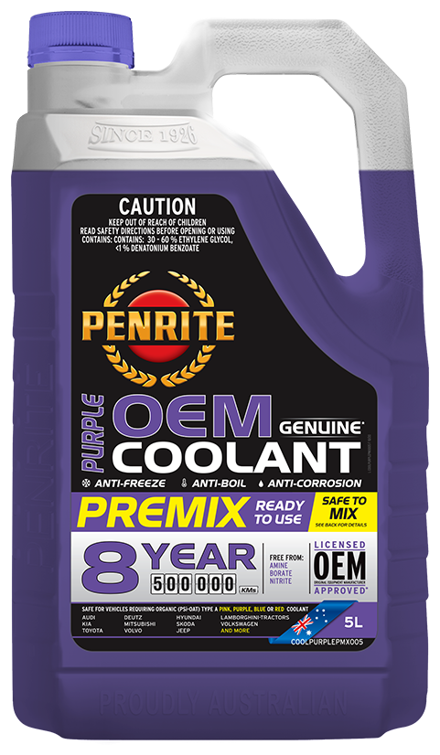 Penrite Purple OEM Coolant Premix 5L - COOLPURPLEPMX005