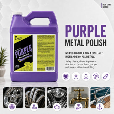 California Customs Purple Metal Polish - 3.8Litre
