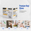 Capri Premium Vinyl Gloves Powder Free Medium Clear 1000 Pcs (10 X 100pcs) - C-GV0005