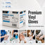 Capri Premium Vinyl Gloves Powder Free Small Blue 1000 Pcs (10 X 100pcs) - C-GV0010