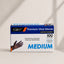 Capri Premium Vinyl Gloves Pre-Powdered Medium Blue 100Pcs -  C-GV0008