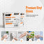 Capri Premium Vinyl Gloves Pre Powdered Medium Clear 1000 Pcs (10 X 100pcs) - C-GV0002