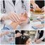 Capri Premium Vinyl Gloves Pre Powdered Medium Clear 100 Pcs - C-GV0002