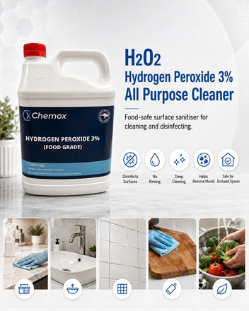 Chemox - 3% H2O2 Hydrogen Peroxide 4L -Food Grade - Free Shipping!!