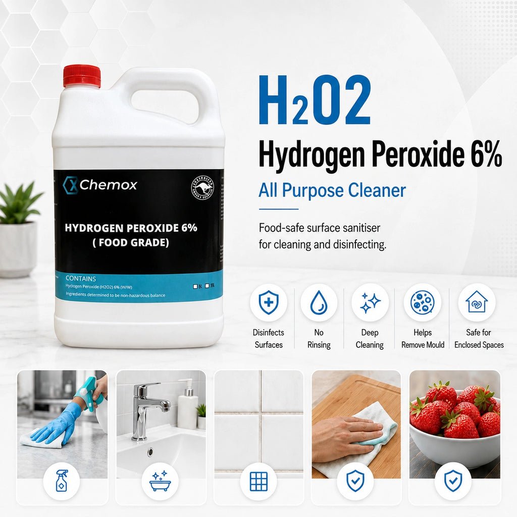 Chemox - 6% H2O2 Hydrogen Peroxide 4L - Food Grade - Free Shipping!!