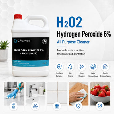 Chemox - 6% H2O2 Hydrogen Peroxide 4L - Food Grade - Free Shipping!!