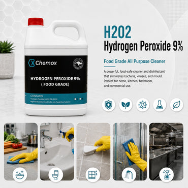 Chemox - 9% H2O2 Hydrogen Peroxide 4L - Food Grade - Free Shipping!!