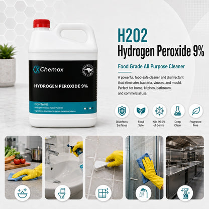 Chemox - 9% H2O2 Hydrogen Peroxide 4L - Free Shipping!!