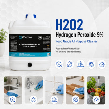 Chemox - 9% Hydrogen peroxide 20L - H2O2 - Food Grade