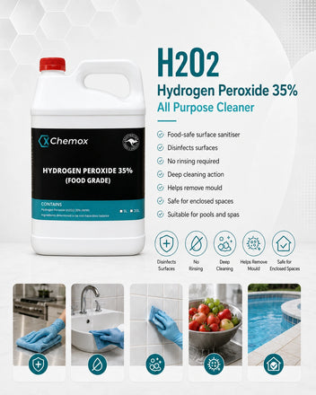 Chemox - Hydrogen Peroxide 35% food Grade H2O2  5L