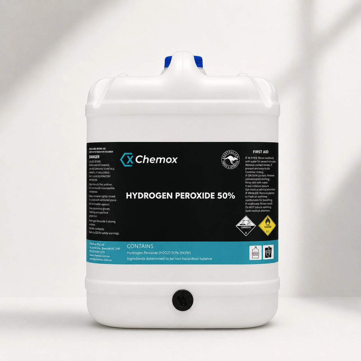 Chemox - Hydrogen Peroxide (H2O2) 50% 20L