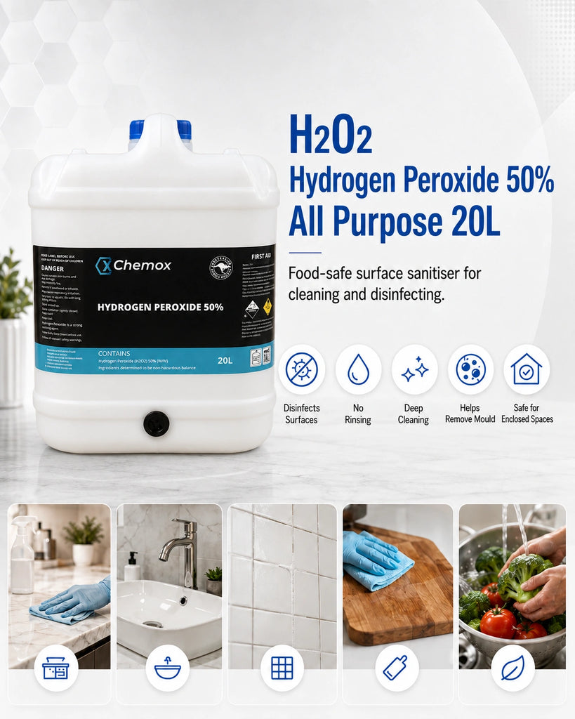Chemox - Hydrogen Peroxide (H2O2) 50% 20L