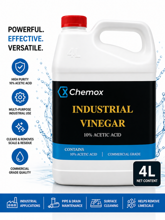 Chemox Industrial Vinegar Concentrated (10% Acetic Acid) 4L
