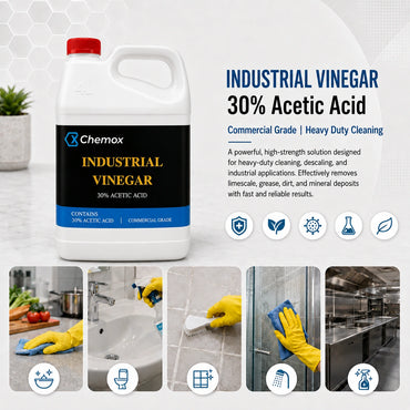 Chemox Industrial Vinegar 30% Acetic Acid 4L – Commercial Grade