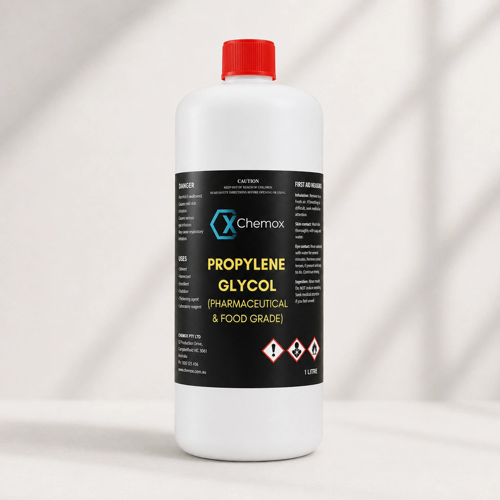 Chemox Propylene Glycol 1L - USP 100% Pure Pharmaceutical & Food Grade