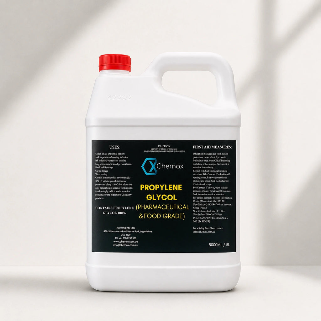 Chemox Propylene Glycol 4L - USP 100% Pure Pharmaceutical & Food Grade