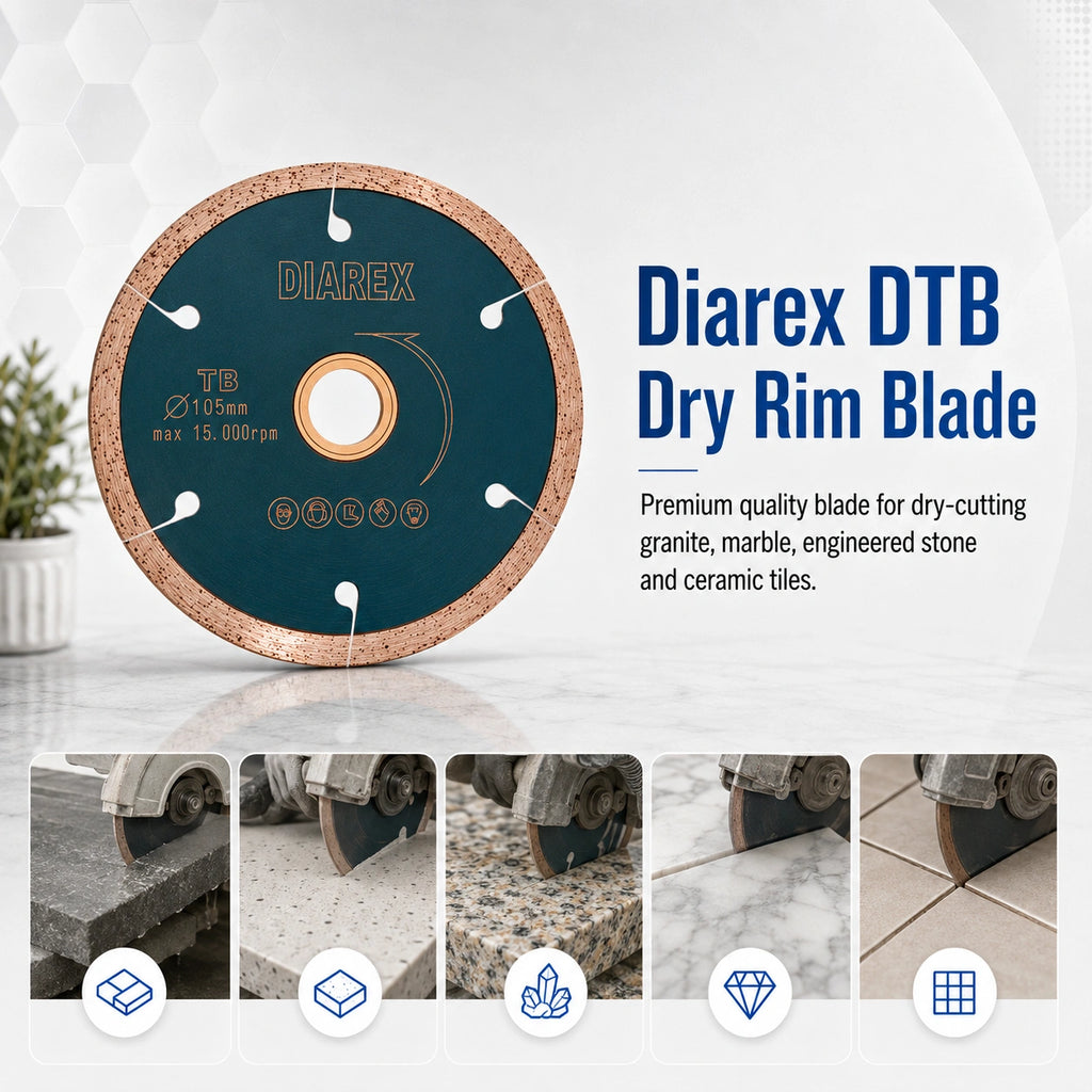 DIAREX DTB Dry Rim Diamond Blade 125mm - DBR125DTB