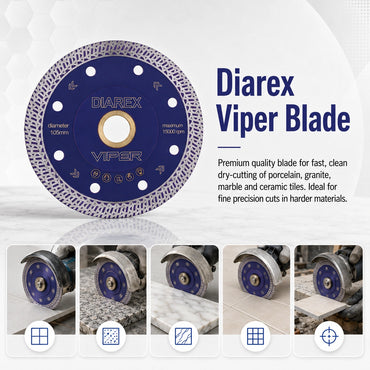 DIAREX VIPER Diamond Blade 125mm DBT125VIPER